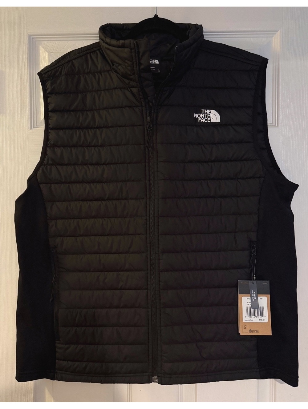 NWT The North Face Men's Canyonlands Hybrid Slim Fit Vest - Black - Size XL